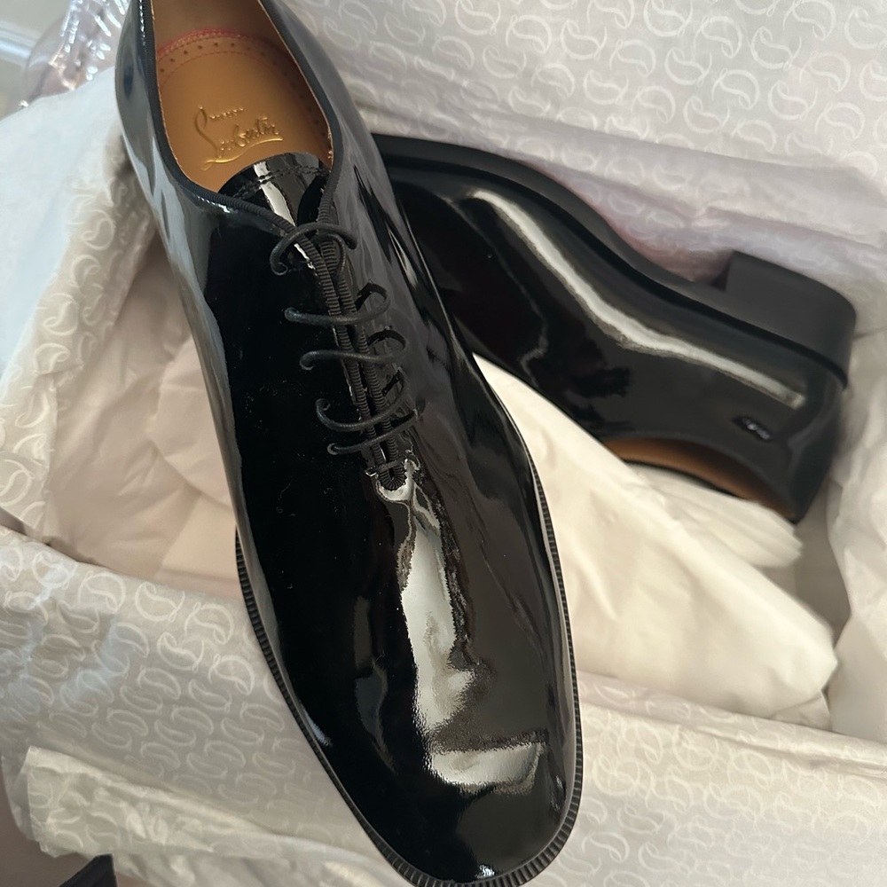 Men's Black Patent Leather Shoes